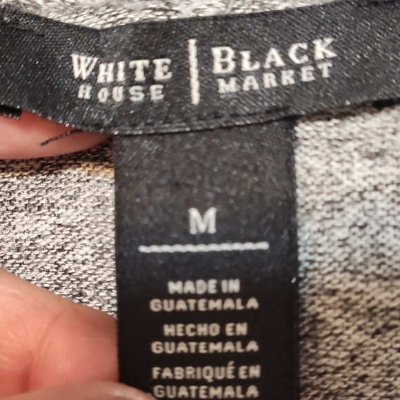 white house black market    open  front knitted long cardigan euc - Picture 5 of 13